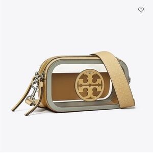 TORY BURCH MINI MILLER CLEAR CROSSBODY BAG